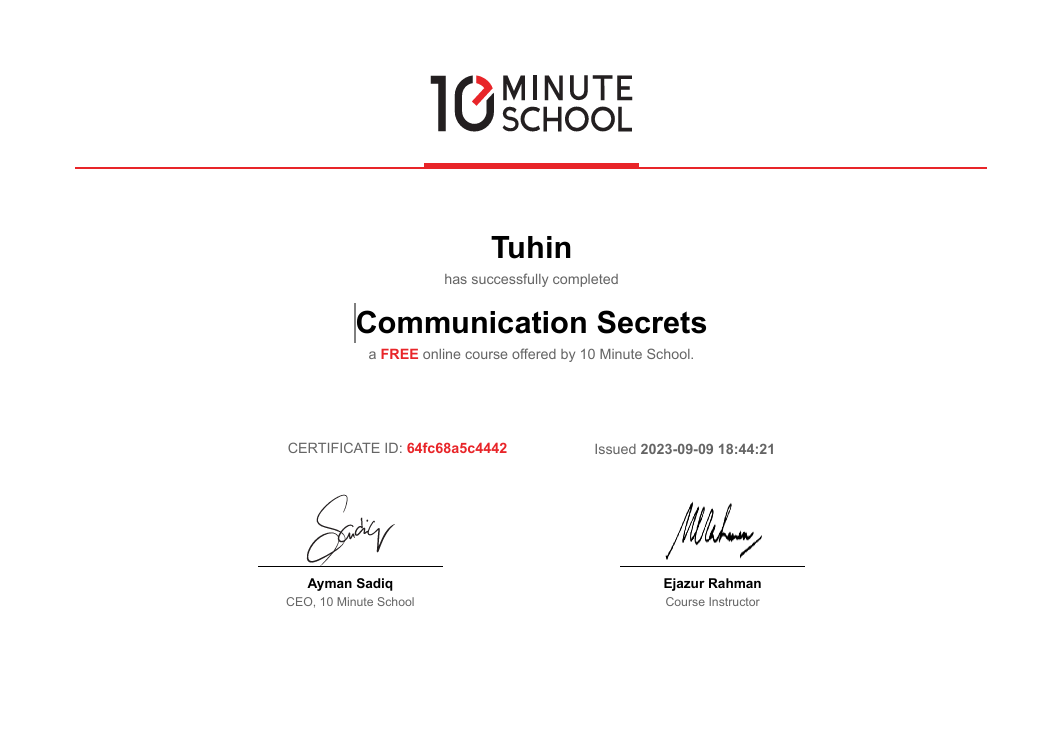 Communication Secrets